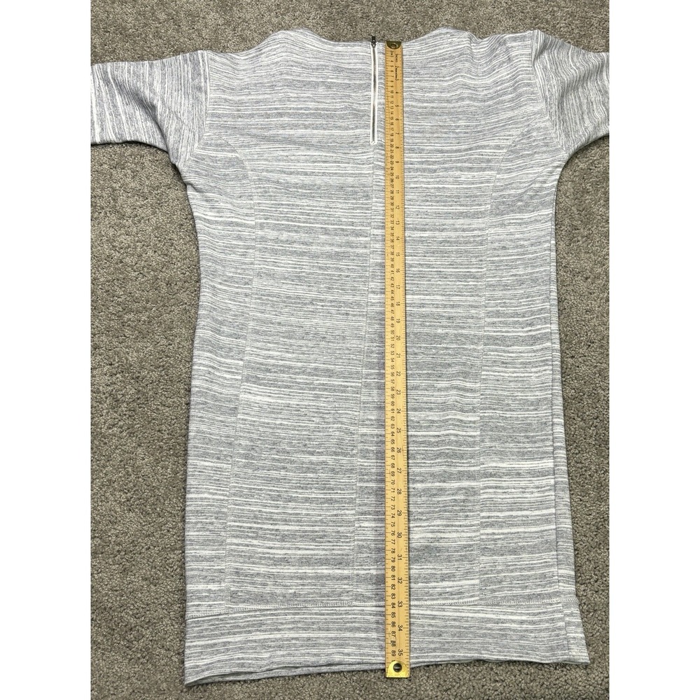 Banana Republic Mini T Shirt Dress With Sleeves Women's Size Small Heather Gray - Picture 7 of 7